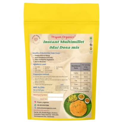 instant multimillet adai dosa mix