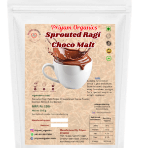 Sprouted ragi choco malt